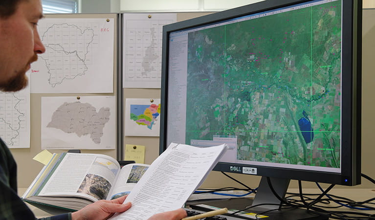 Vegetation mapping and structural editing. Photo: OEH
