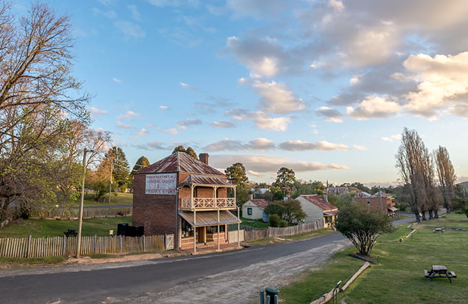 Main road of Hill End Historic Site. Photo: John Spencer