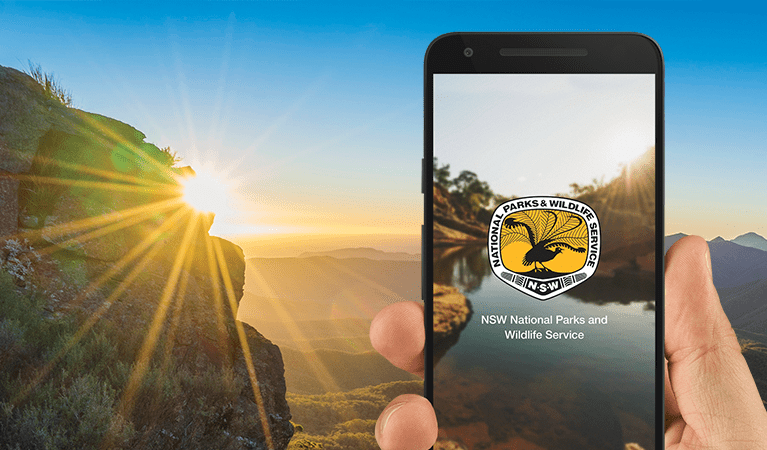 NSW National Parks app home screen. Photo: OEH