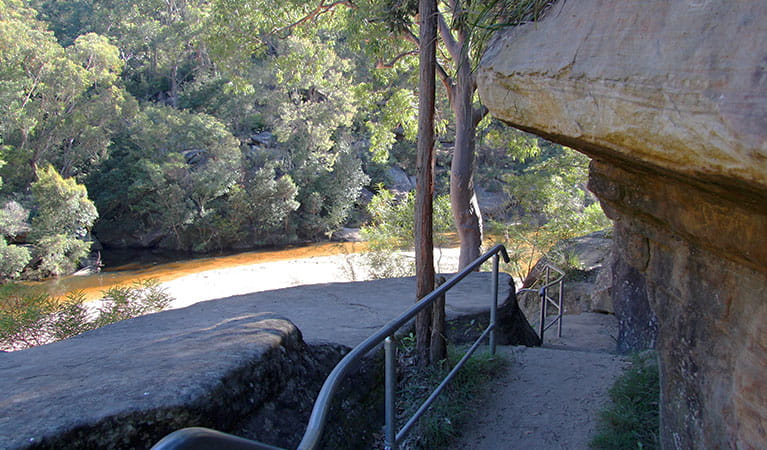 Descend the stairs to Jellybean Pool and roll out the picnic blanket. Photo: Natasha Webb