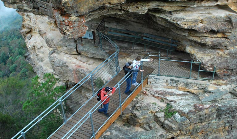 Honeymoon Bridge on the Three Sisters, Blue Mountains National Park. Photo: Rosie Garthwin