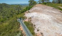 Family on the viewing platform overlooking the coal seam deposit. Credit: John Spencer &copy; DPE 