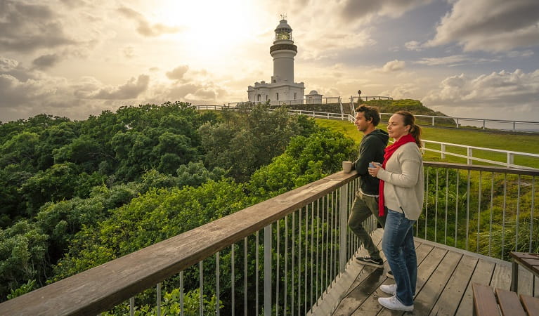 Outlook from the deck at Cape Byron Lighthouse Cafe. Photo: John Spencer &copy; DPIE