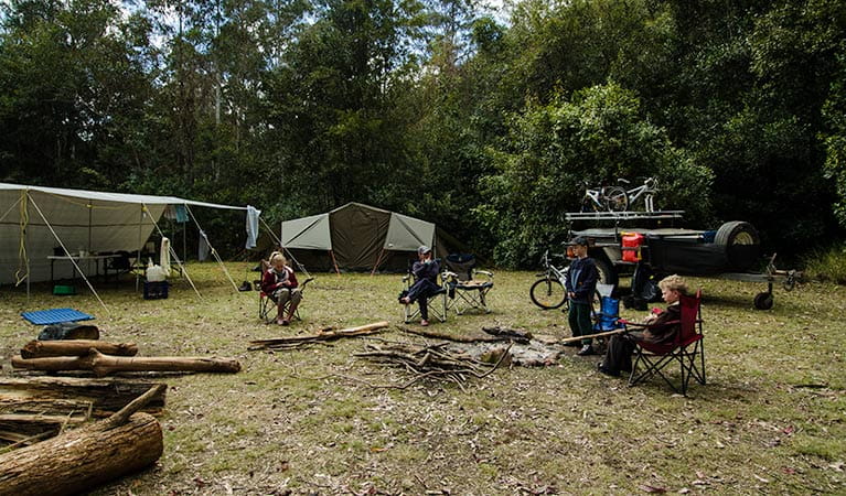 Maxwells Flat campground, Cottan-Bimbang National Park. Photo: John Spencer/OEH