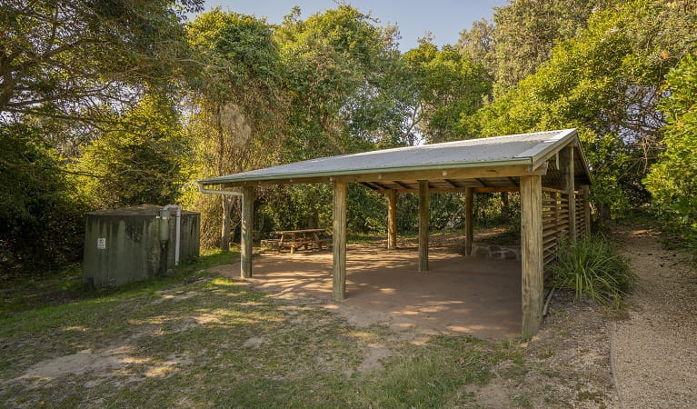 Picnic area facilities at Racecourse campground. Photo: John Spencer/OEH
