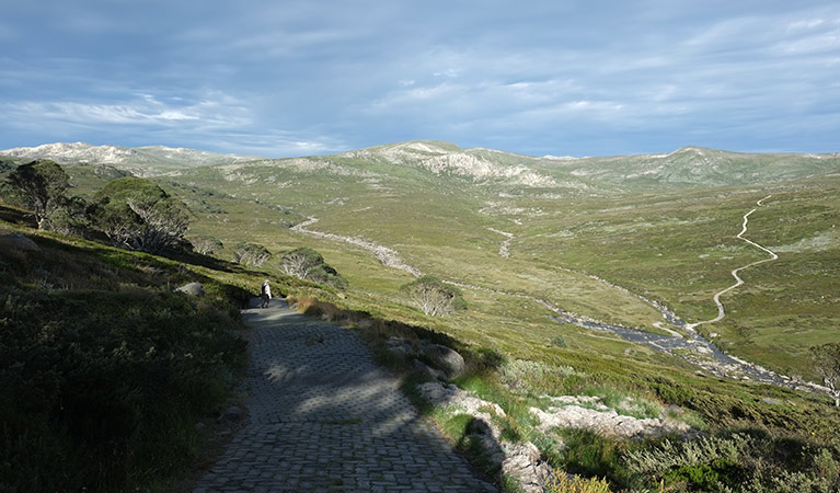 Main Range walk and mountains, Kosciuszko National Park. Photo: E Sheargold &copy; OEH