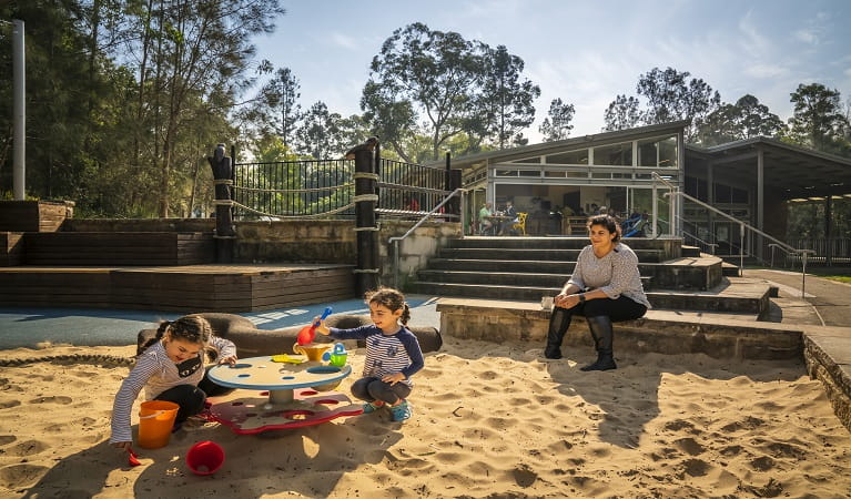 Playground at Lane Cove National Park Cafe, Lane Cove National Park. Photo: John Spencer