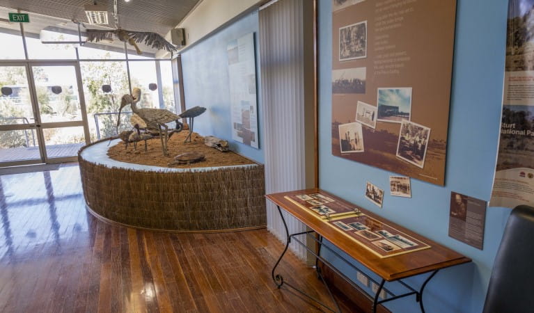 Displays at Paroo-Darling Visitor Centre, White Cliffs, Paroo-Darling National Park. Photo: John Spencer &copy; OEH