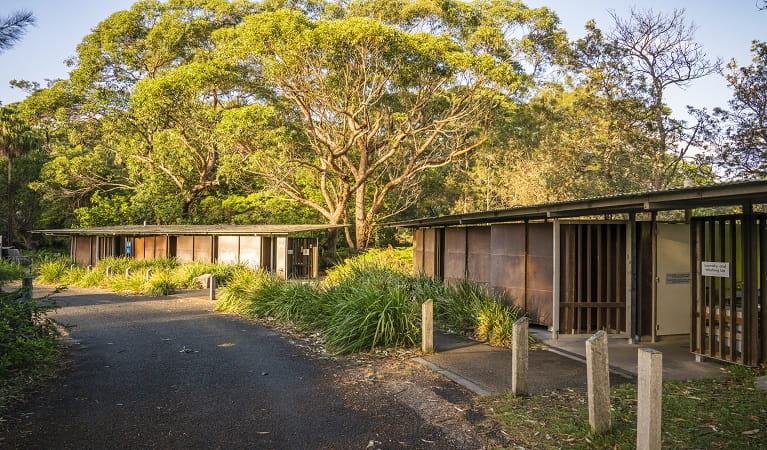 Amenities block at Bonnie Vale campground, Royal National Park. Photo: John Spencer/OEH