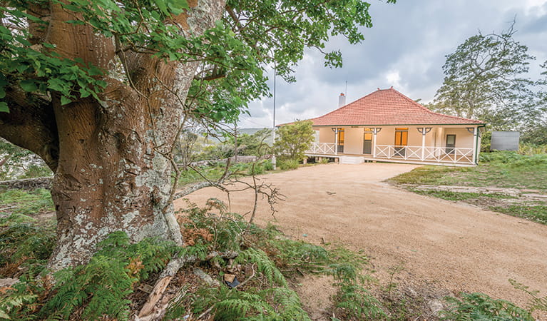 Hill Top cottage is positioned by the water overlooking Port Hacking in Royal National Park. Photo: John Spencer/OEH