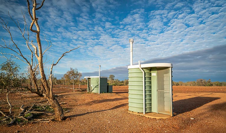 Toilets at Mount Wood campground. Photo: John Spencer/DPIE