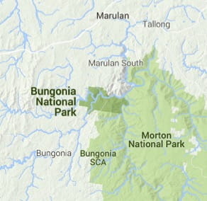 Map of Bungonia National Park