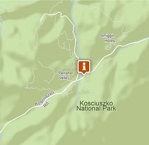 Map of Perisher Information Centre, Kosciuszko National Park. Image: OEH