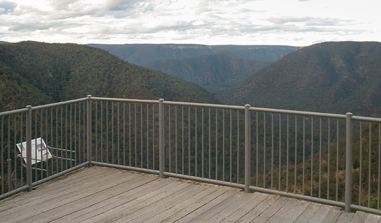 Bungonia lookout, Bungonia National Park. Photo: OEH