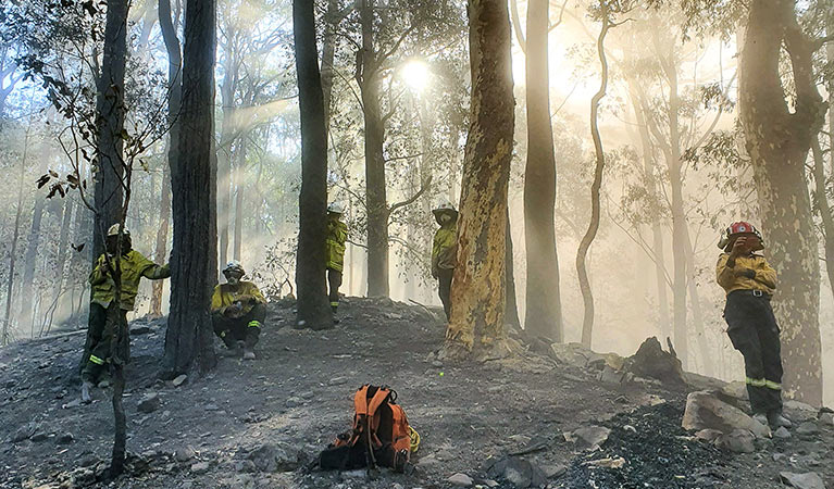 Remote Area Firefighting Teams (RAFT) are highly effective in controlling fires in remote, rugged areas that can't be accessed by trucks. TIm Johnson/DPIE