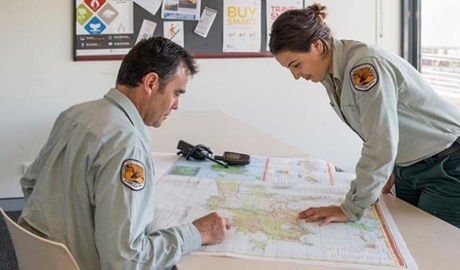 Fire Management Planning at NPWS Nelson Bay office. Photo: John Spencer