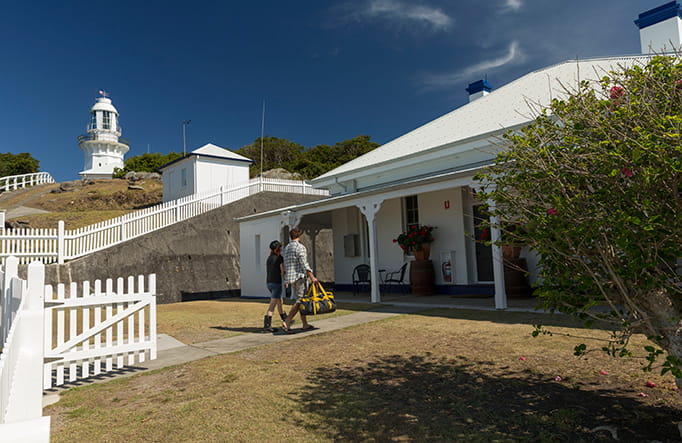 Smoky Cape Lighthouse Cottages, Hat Head National Park. Photo: David Finnegan