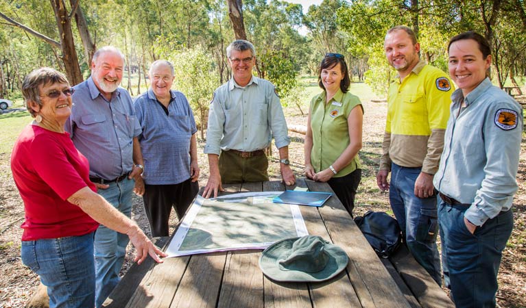 Citizen scientists and NPWS staff preparing for a day in the field. Photo: Erin Roger