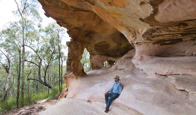 Sandstone caves at Pilliga National Park. Photo: Rob Cleary