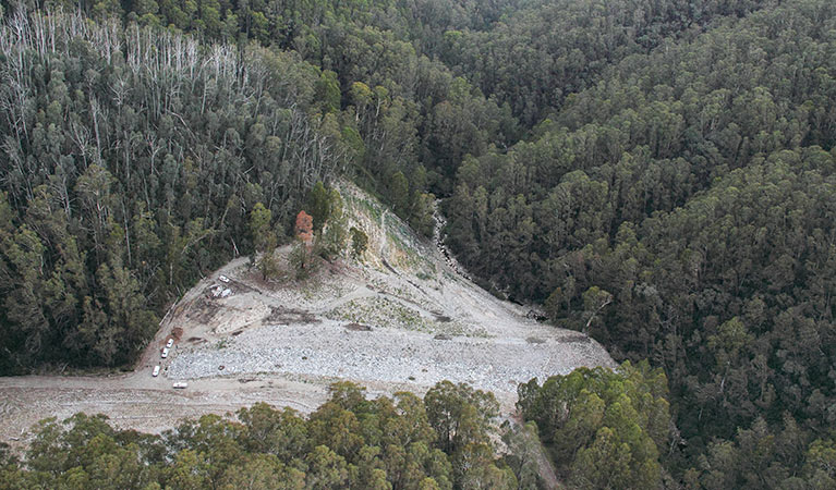 Aerial view of Bourkes Gorge, Kosciuszko National Park. Photo: Lucy Morrell