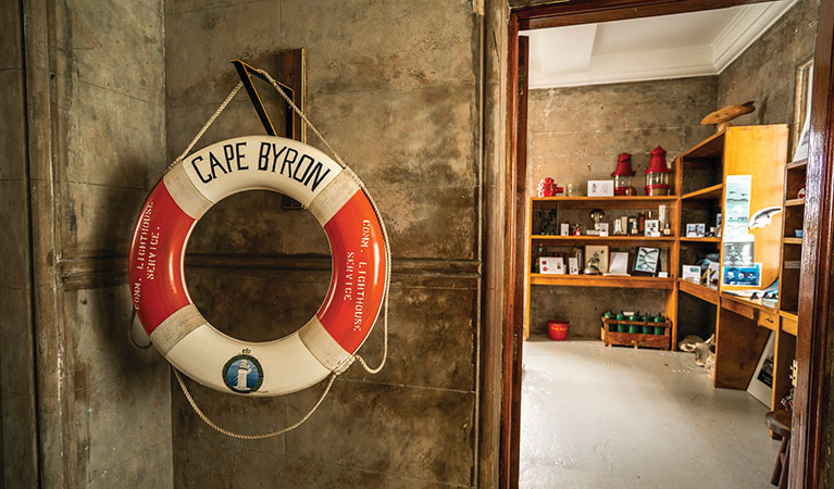 Cape Byron Lighthouse museum in Walgun Cape Byron State Conservation Area. Photo: John Spencer &copy; DPIE