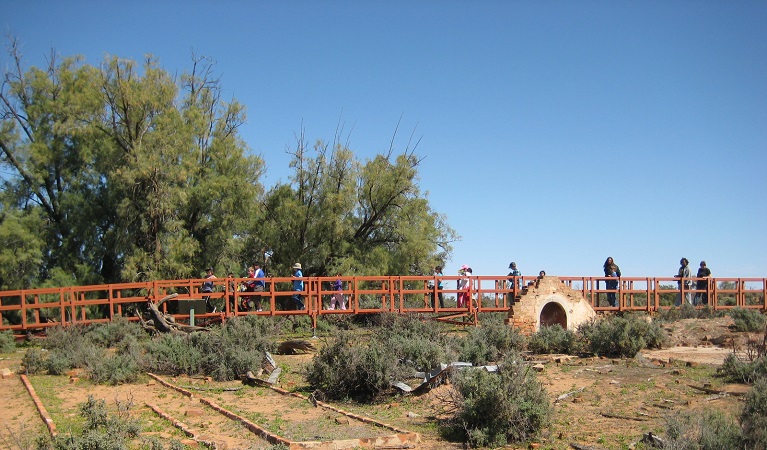 Students on a tour of the Old Kinchega Homestead Ruins. Photo: Julieanna Doyle