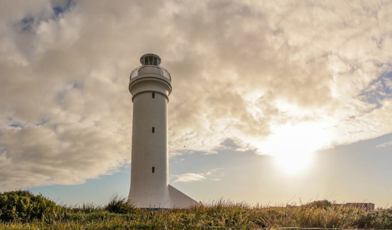 Fingal Island Lighthouse. Photo: Jeannie Lawson &copy; Aquamarine Adventures.