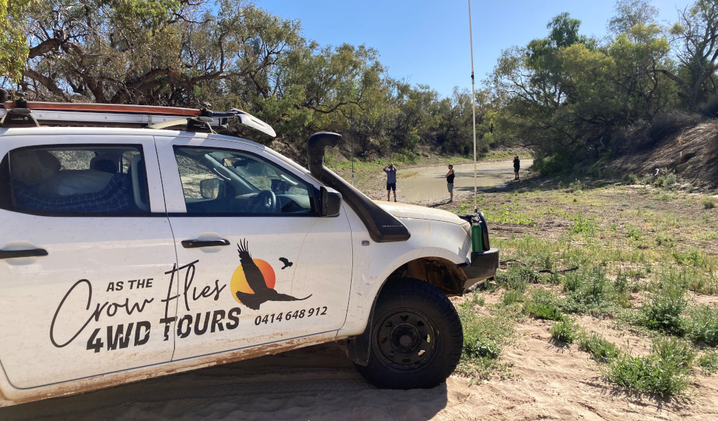 As The Crow Flies 4WD Tours vehicle. Photo &copy; Matthew Crow