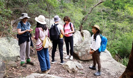 Group of people in bush. Photo &copy; Forest Minds