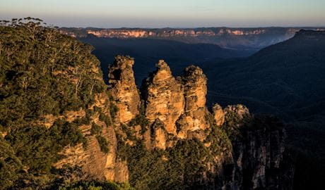 The Three Sisters in Blue Mountains National Park.  Photo &copy; Get Lost Travel Group