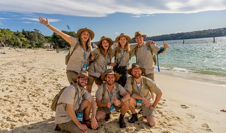 The Ranger Jamie team on a school excursion at Royal National Park. Photo &copy; Ranger Jamie Tours