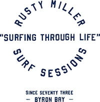 Rusty Miller Surf logo. Image &copy; Rusty Miller Surf