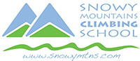 Snowy Mountains Climbing School logo. Photo © Snowy Mountains Climbing School