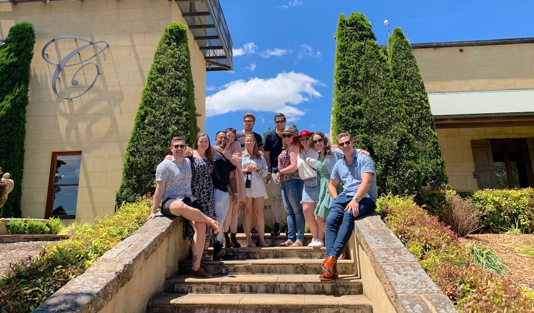 A group of friends on a private wine tour with Your Sydney Guide. Photo: Scott Ricketts &copy; Your Sydney Guide