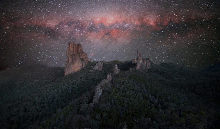 'Deep Space' - the night sky over Warrumbungle National Park, filled with stars and constellations. Photo: B Heaton &copy; the photographer