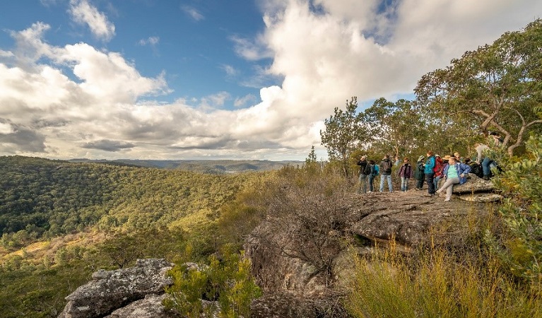 Visitors at Point Loop, Muogamarra Nature Reserve. Photo: John Spencer &copy;DPIE