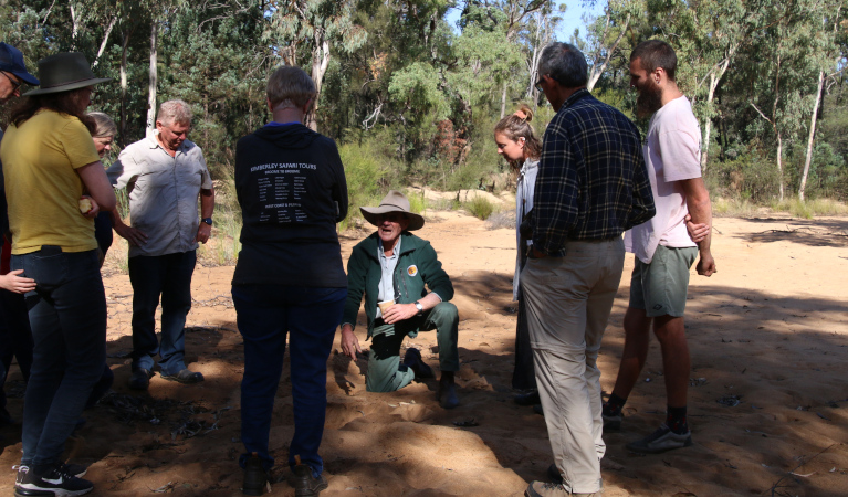 NPWS guide Pilliga Forest. Photo: Robert Cleary © DPE