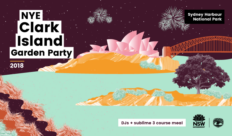 Clark Island Garden Party 2018 artwork. Artwork: OEH