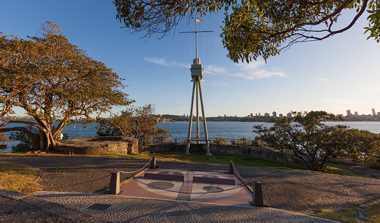 Bradleys Head mast, Sydney Harbour National Park. Photo: David Finnegan