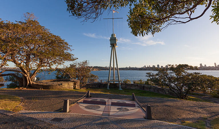 Bradleys Head mast, Sydney Harbour National Park. Photo: David Finnegan