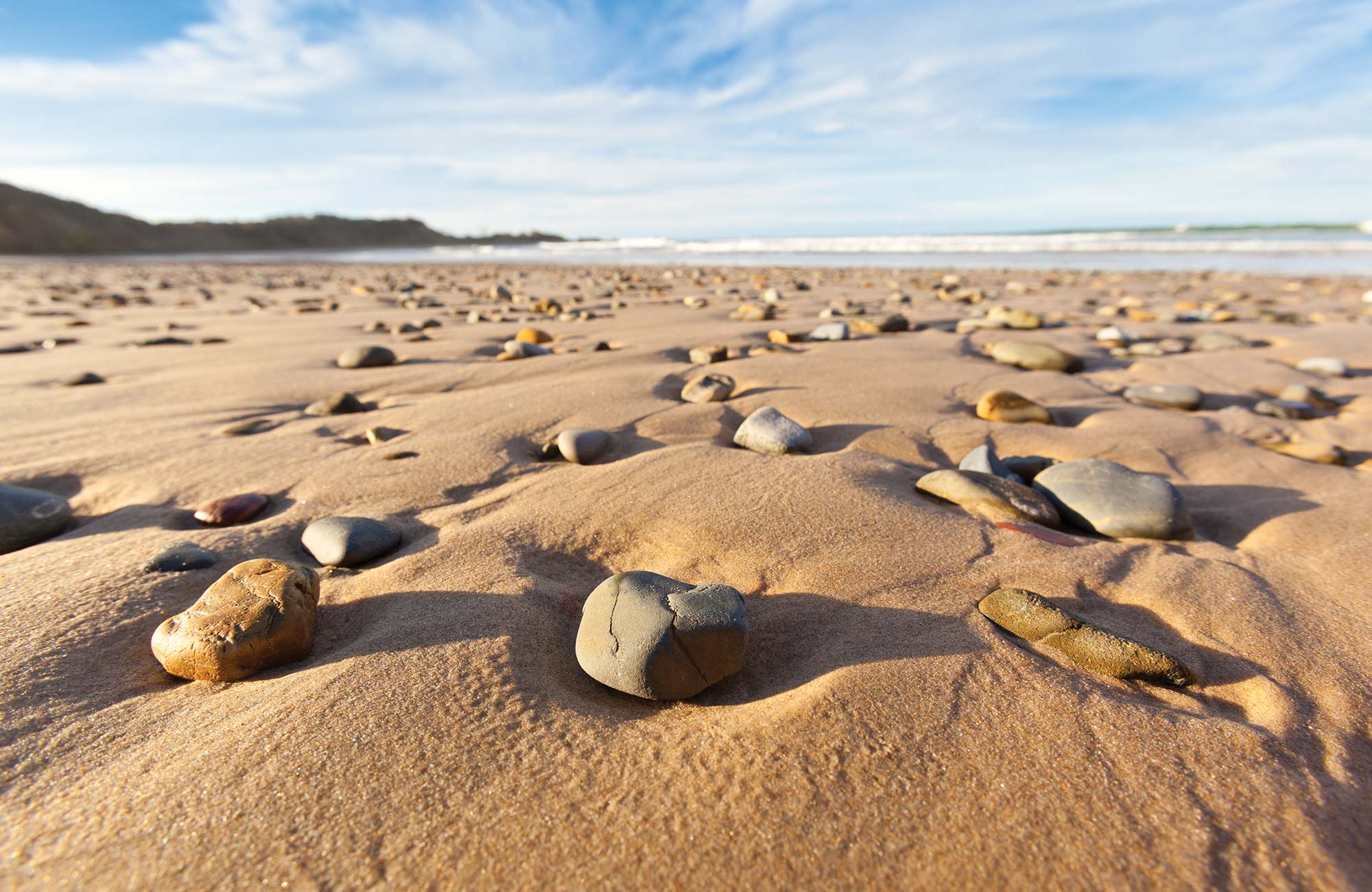 Pebbles on the beach, Yuraygir National Park. Photo: Rob Cleary