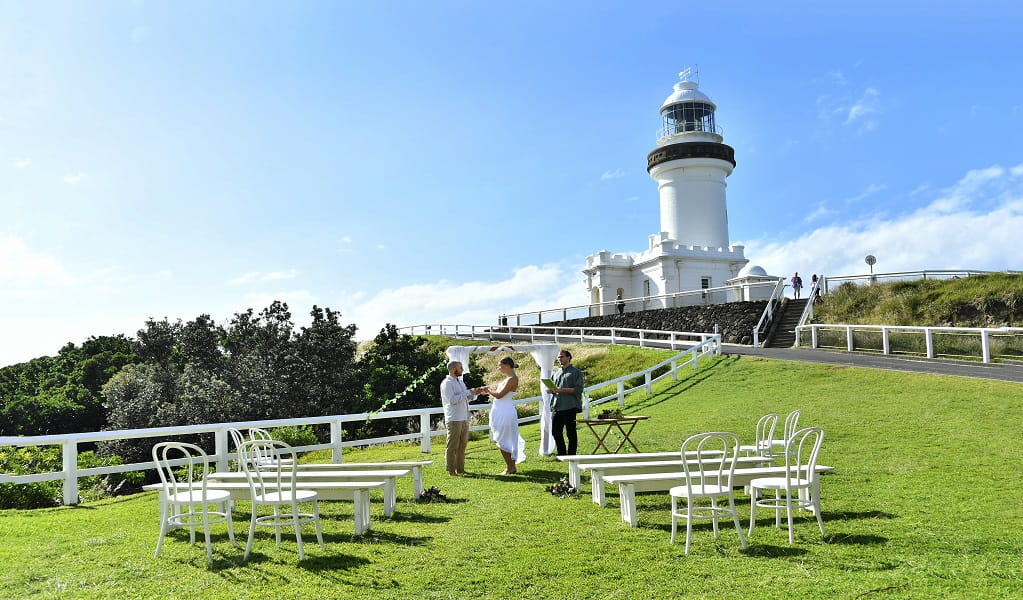 Cape Byron Lighthouse lawn. Photo: Fiora Sacco Photography