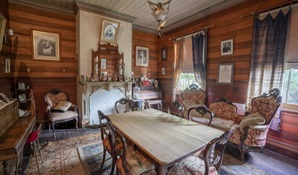 The parlour at Craigmoor House in Hill End Historic Site. Photo: John Spencer &copy; DPE