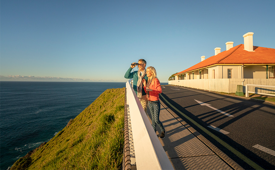 Assistant Lighthouse Keepers’ Cottages, Cape Byron State Conservation Area. Photo credit: John Spencer © DPIE