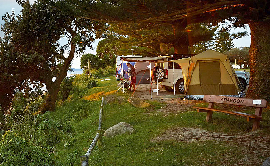 Trial Bay campground, Arakoon National Park. Photo: Nick Cubbin/OEH.