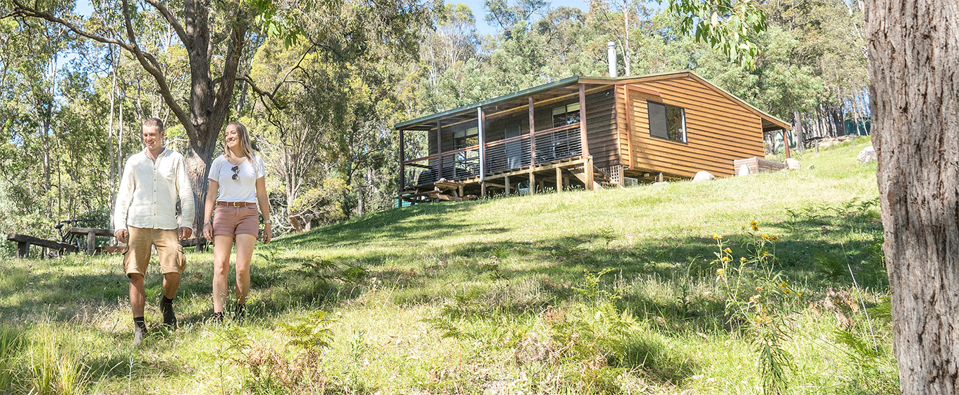 Galong Cabins, Megalong Valley, Blue Mountains National Park. Photo: Simone Cottrell &copy; DPE