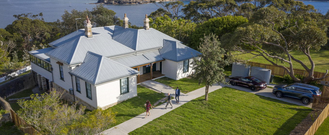 Middle Head Officers Quarters Sydney Harbour National Park. Photo credit: John Spencer © DPIE