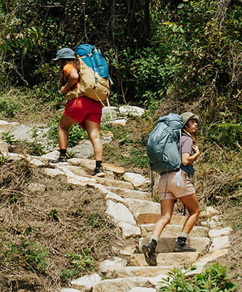 Two walkers on the Murramarang South Coast Walk. Credit: Remy Brand &copy; DPE