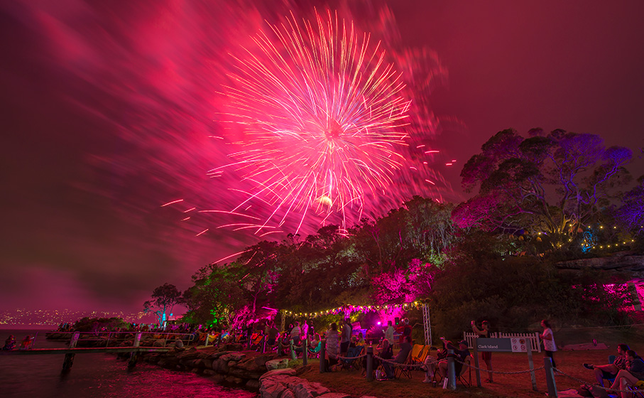 New Year's Eve at Clark Island. Photo: John Spencer &copy; DPE