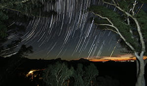 Starry night sky in Warrumbungle National Park. Photo: Colin Whelan